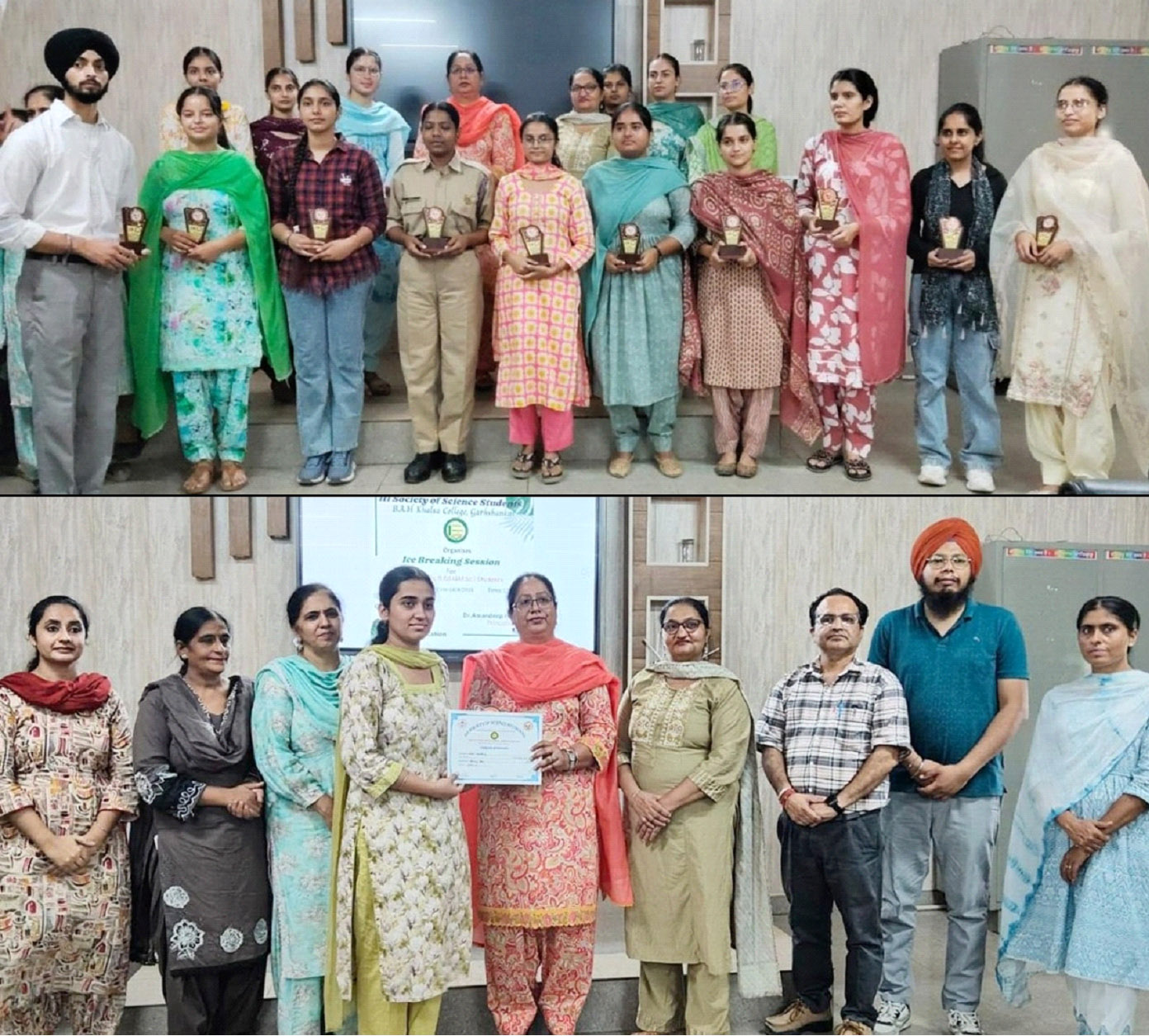 Ice breaking session and Ozone Day celebrated at Khalsa College.